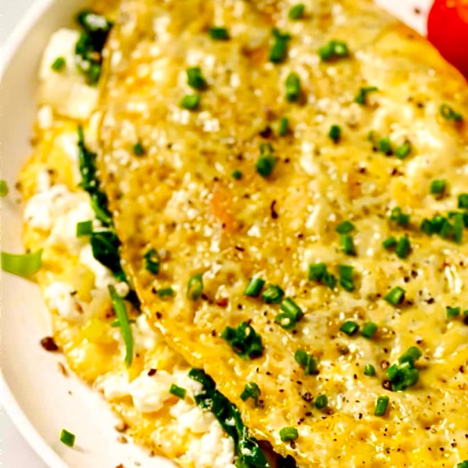 Feta Omelette.