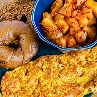 Lox & Onion Omelette Platter