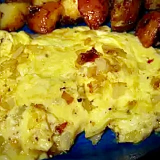 Lox and Onion Omelette