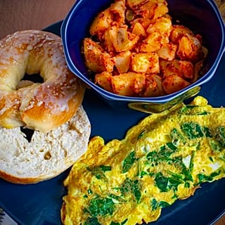 Spinach Omelette Platter