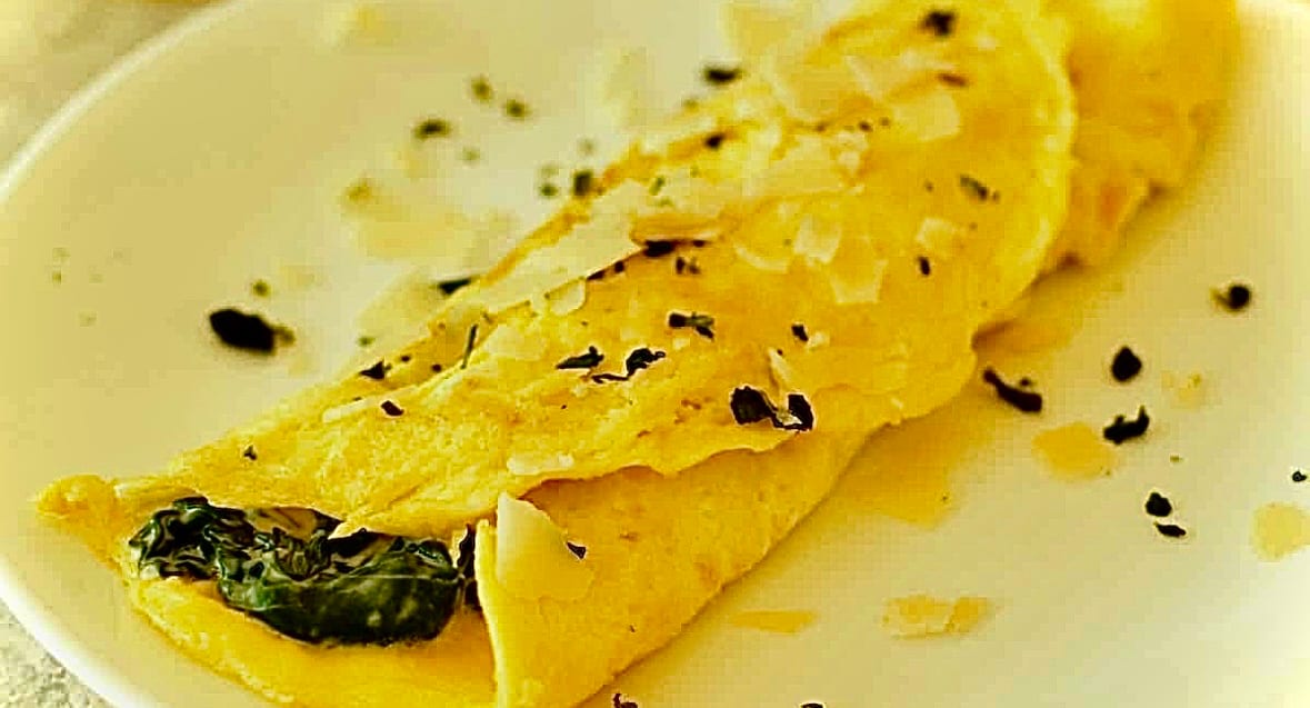 Spinach Omelette.