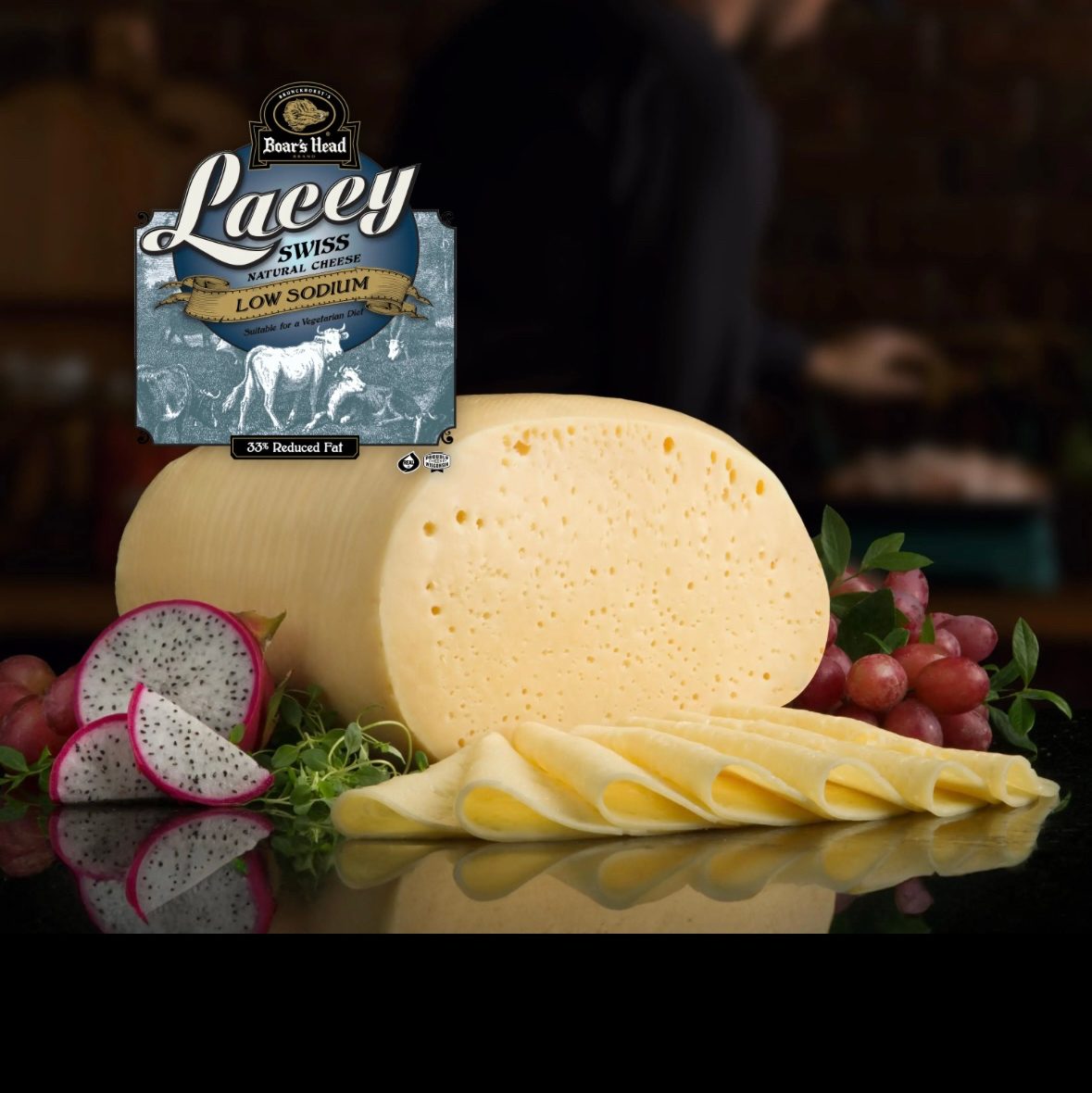 Lacey Swiss Cheese (1/2 Lb).