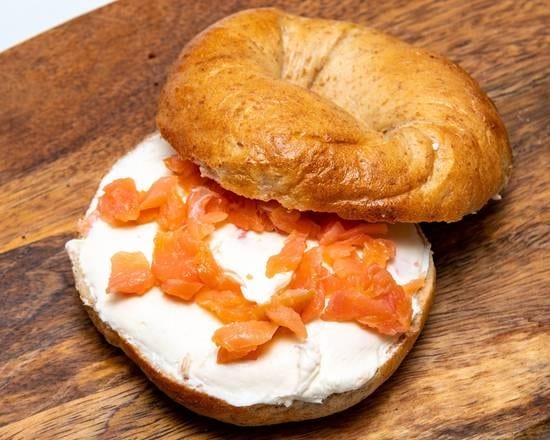 Lox Spread on a Bagel.