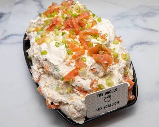 1/2 lb Lox Scallion Cream Cheese.