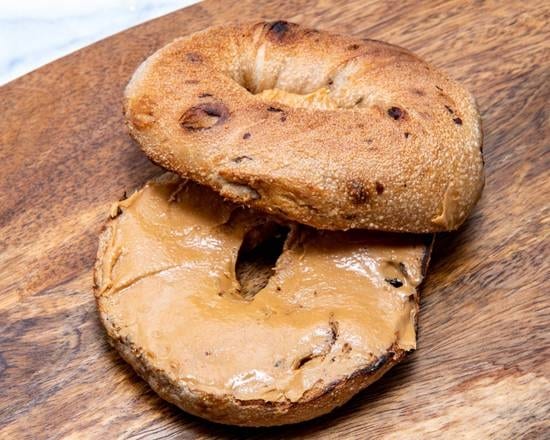 Peanut Butter on a Bagel.
