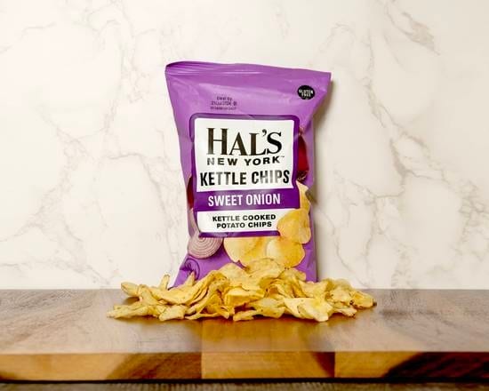 Hal's New York Kettle Chips (Sweet Onion).